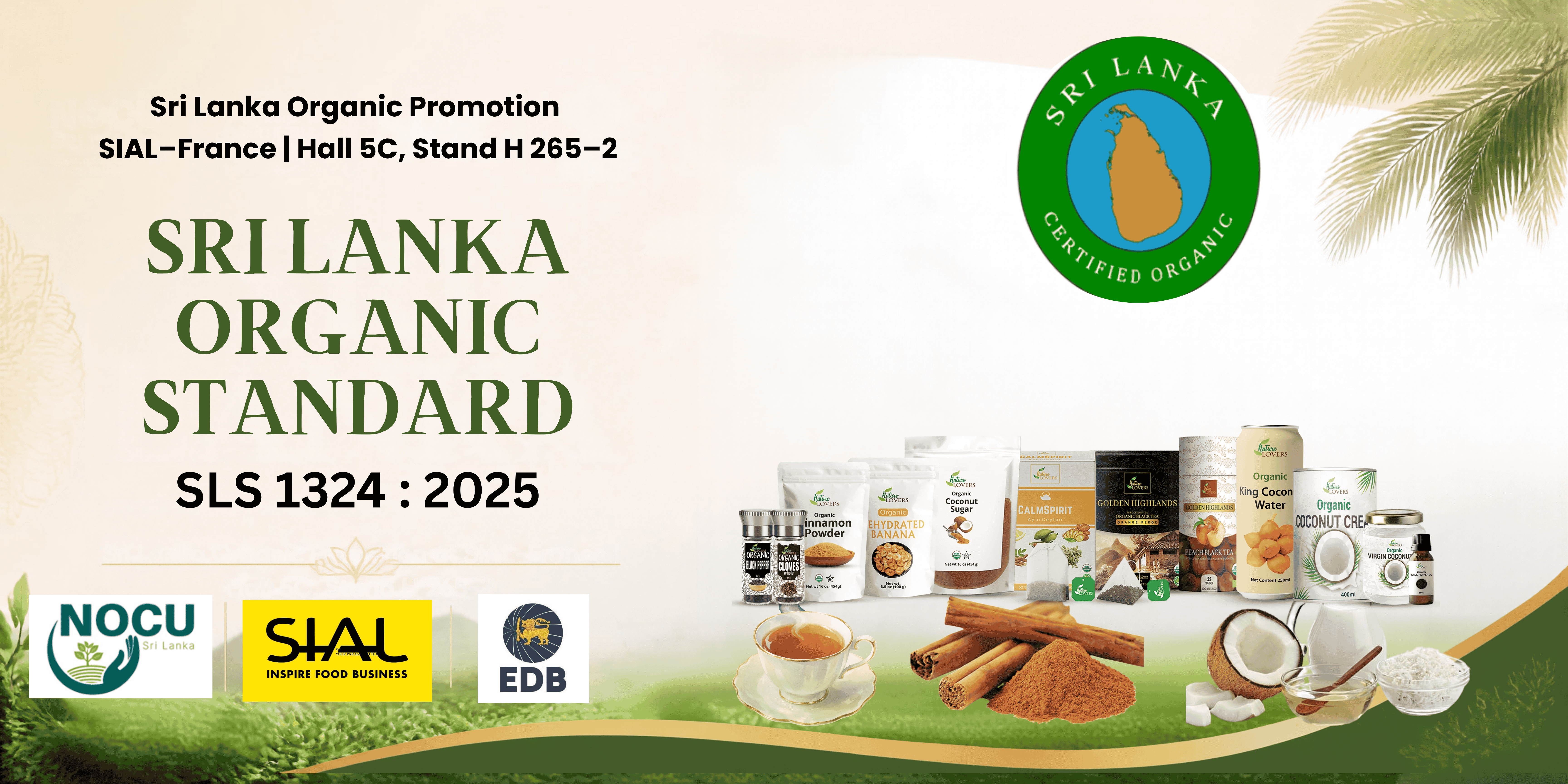Sri Lanka Organic Standard SLS 1324:2025 - Sri Lanka Organic Promotion at SIAL France, Hall 5C, Stand H 265-2